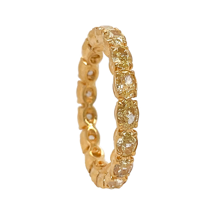 18kt Yellow Gold Yellow Diamond Eternity Band