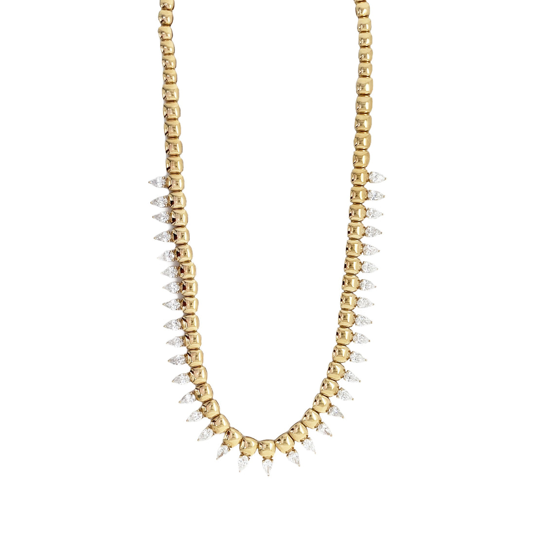18kt Yellow Gold Lab Diamond Necklace