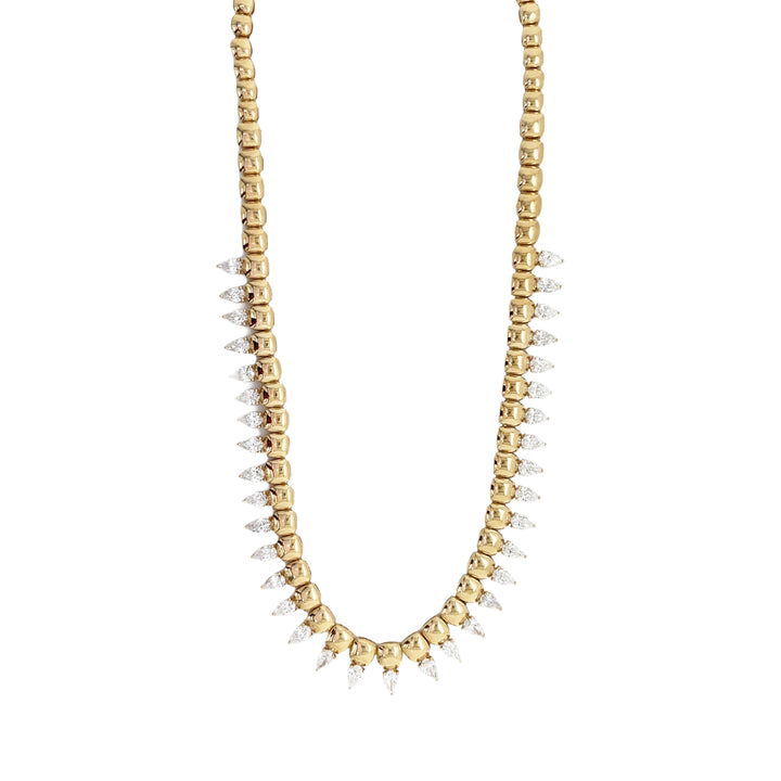 18kt Yellow Gold Lab Diamond Necklace