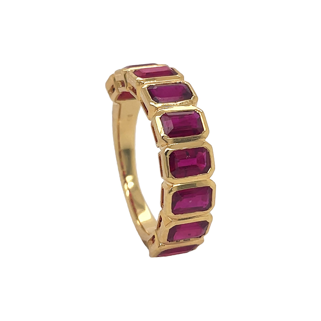 18kt Yellow Gold Ruby Band