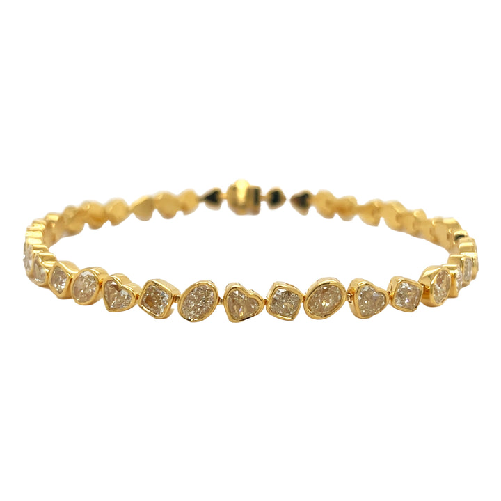 18kt Yellow Gold Yellow Diamond Tennis Bracelet