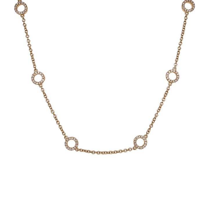 18kt Yellow Gold Diamonds-by-the-inch Necklace