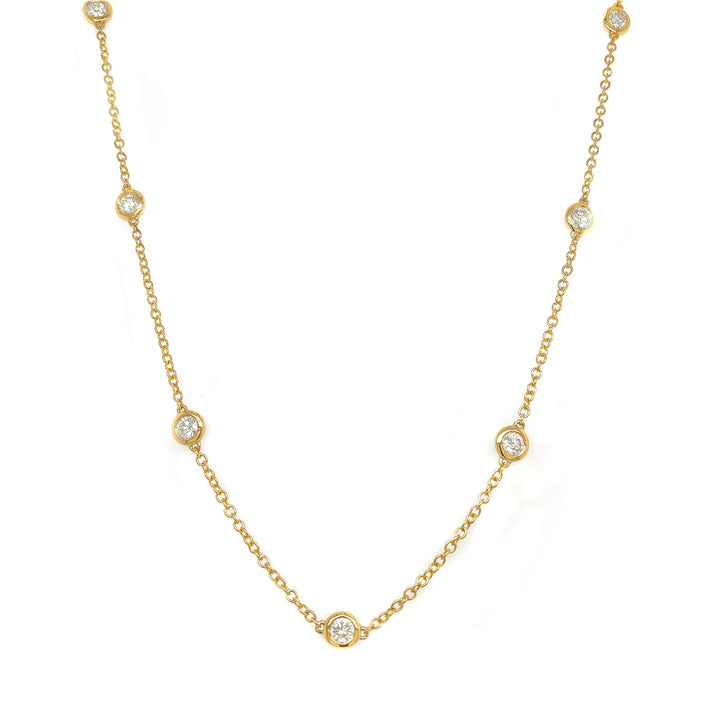 18kt Yellow Gold Diamonds-by-the-inch Necklace