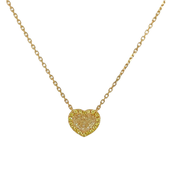 18kt Yellow Gold Yellow Diamond Pendant