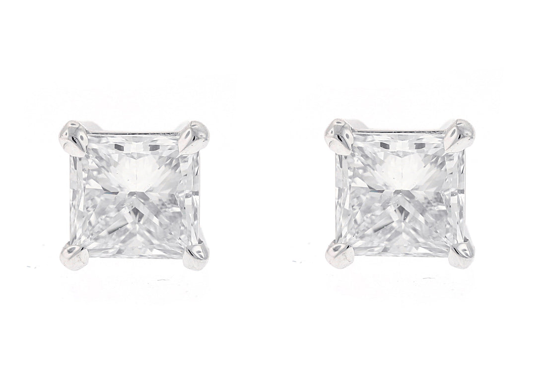 Platinum And Diamond Earrings