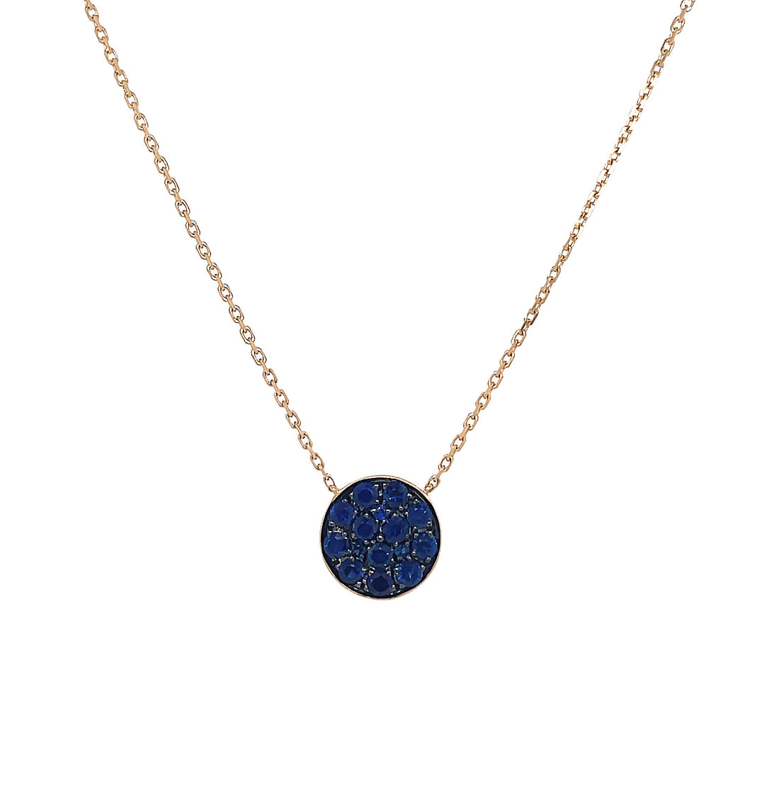 18kt Yellow Gold Sapphire Pendant
