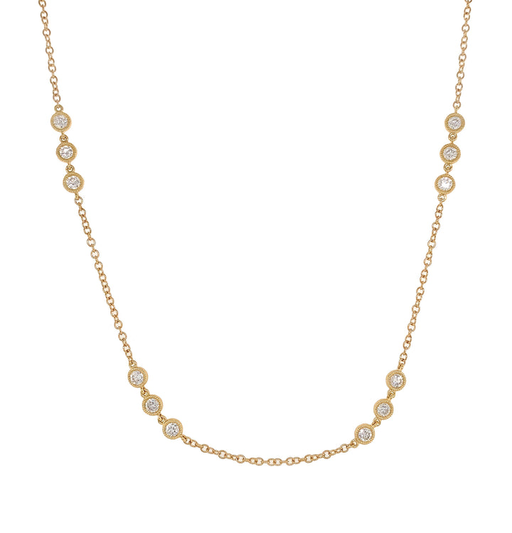 18kt Yellow Gold Diamonds-by-the-inch Necklace