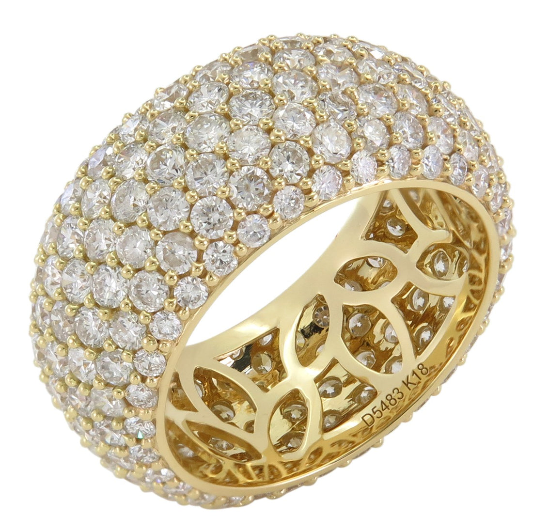 18kt Yellow Gold Diamond Wide Band