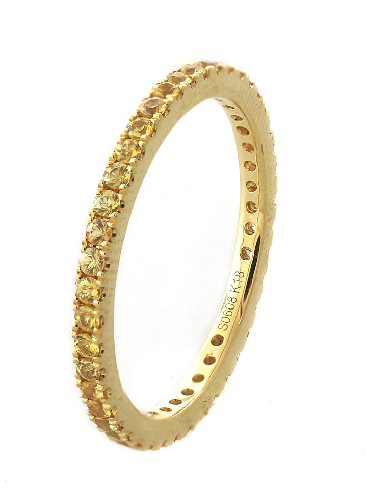 18kt Yellow Gold Yellow Sapphire Band