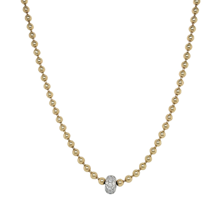 18Kt Yellow Gold Dimaond Necklace