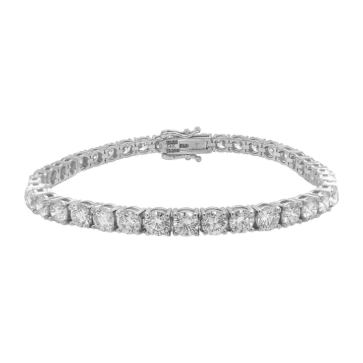 14kt White Gold Lab Diamond Tennis Bracelet