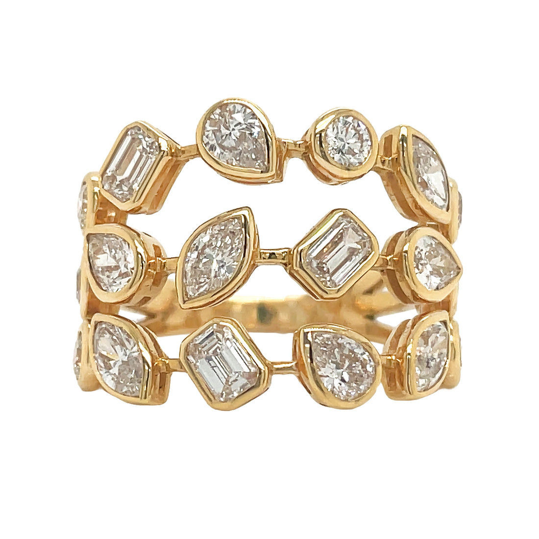18kt Yellow Gold Dimaond Ring