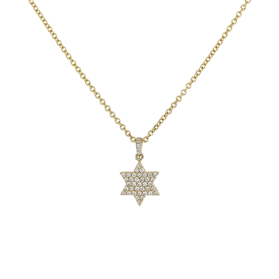 18kt Yellow Gold Diamond Star Pendant