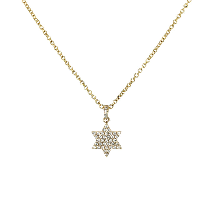 18kt Yellow Gold Diamond Star Pendant