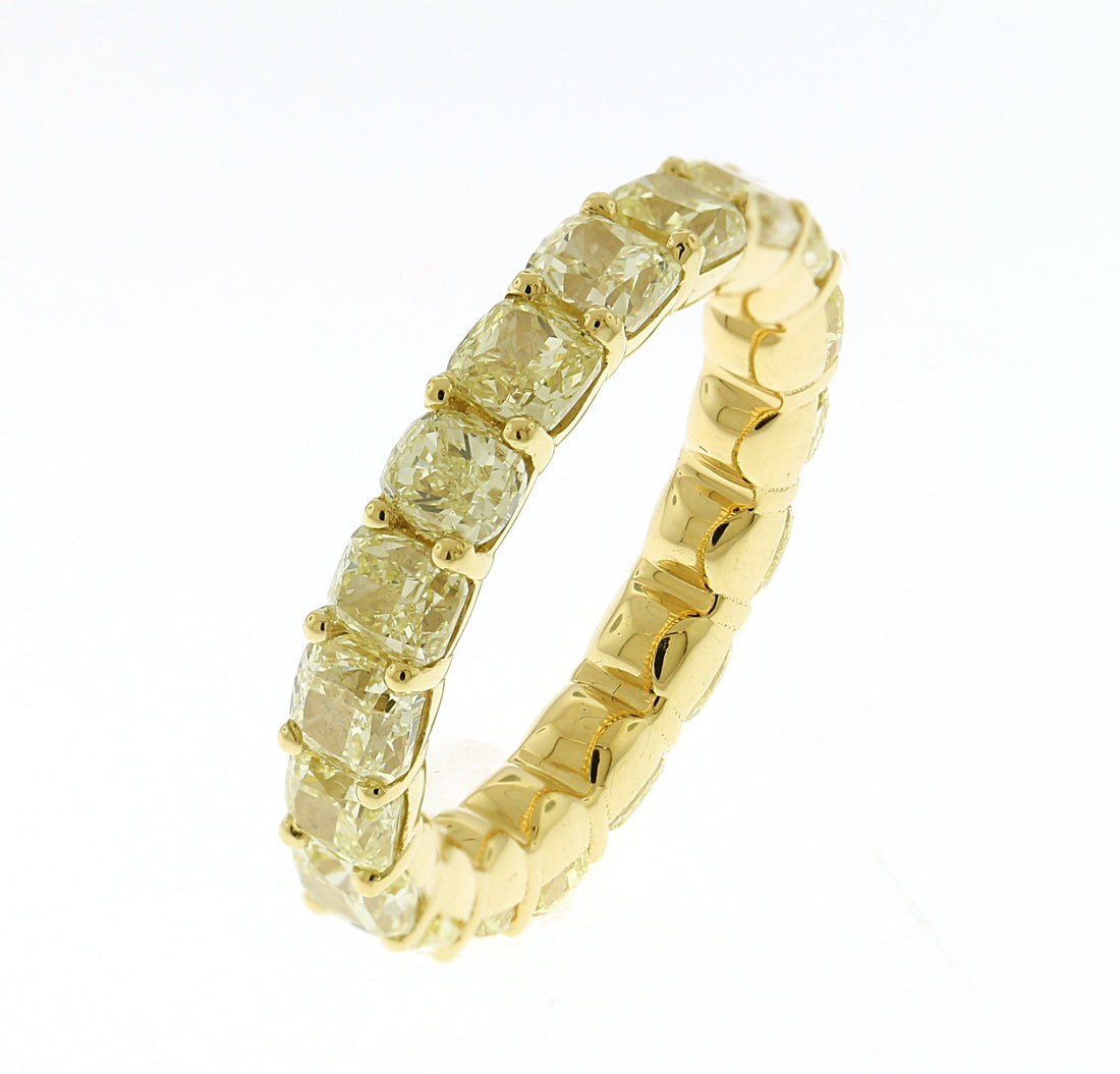 18kt Yellow Gold Yellow Diamond Eternity Band