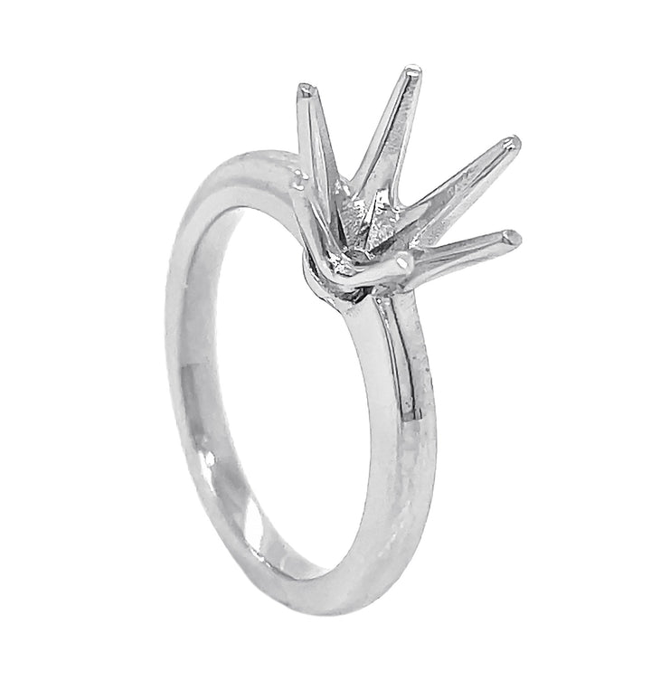 18kt White Gold Semi Mount