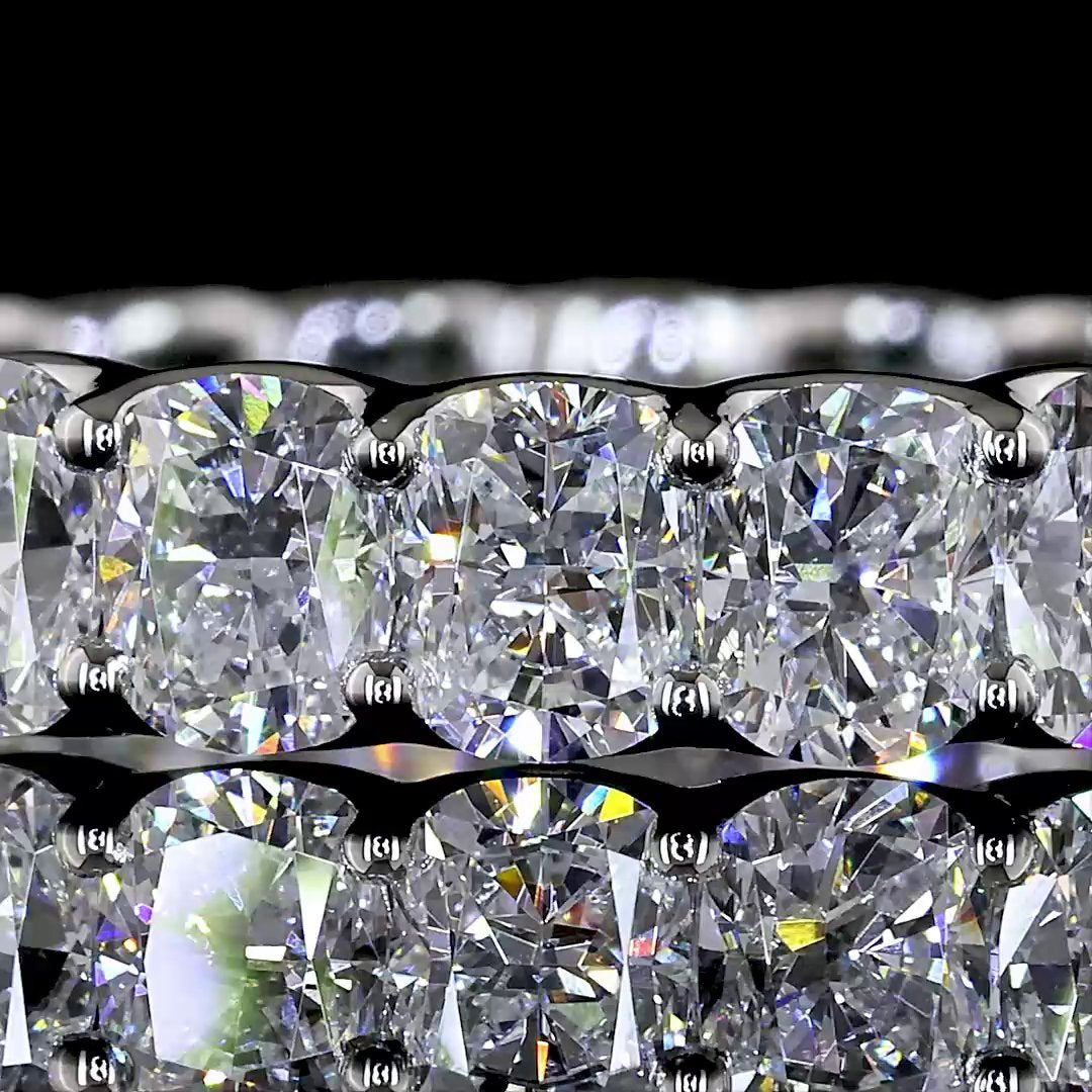 Platinum Lab Diamond Eternity Band