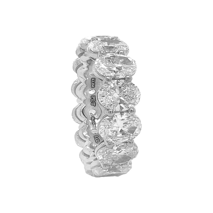 Platinum Lab Diamond Eternity Band