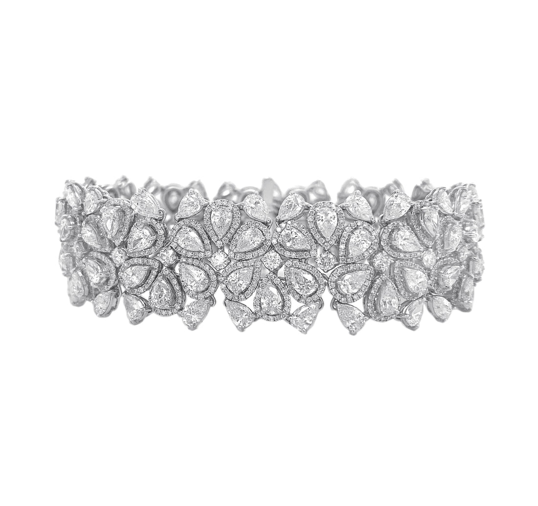 18kt White Gold Diamond Bracelet
