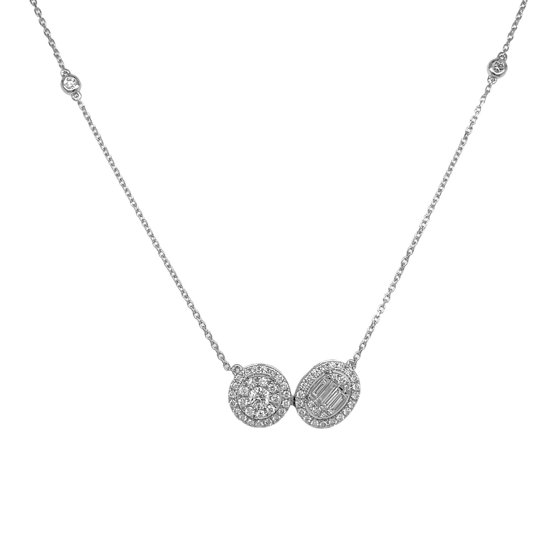18kt White Gold Diamond Pendant