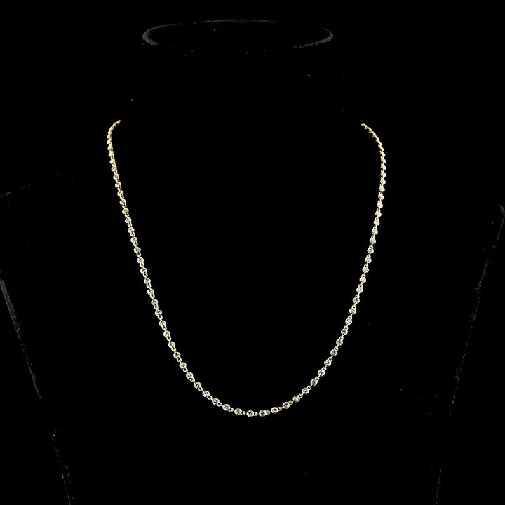 14kt Yellow Gold Lab Diamond Necklace