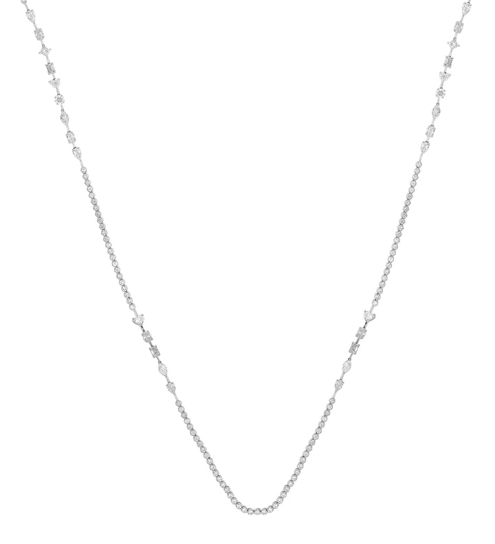 18kt White Gold Diamond Necklace
