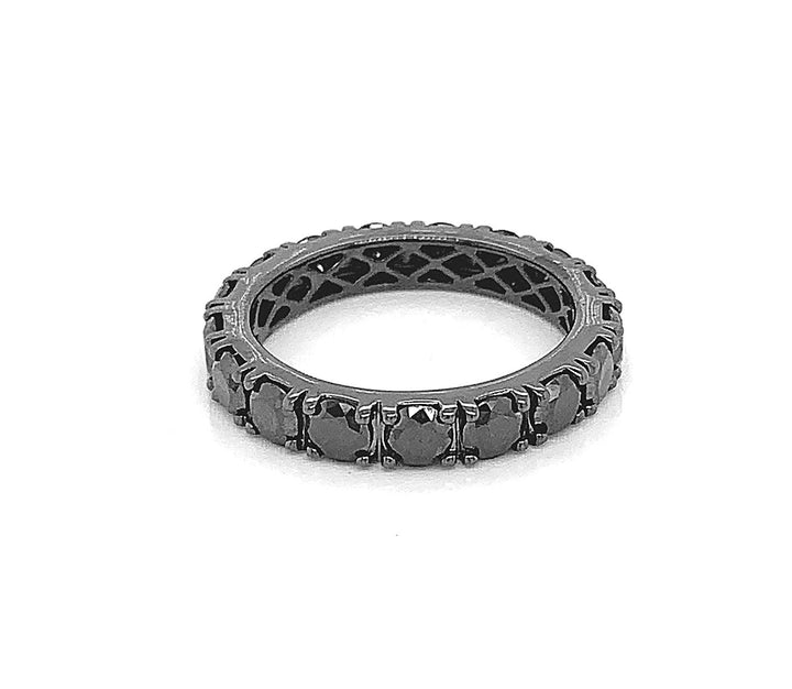 18kt Black Gold Diamond Band