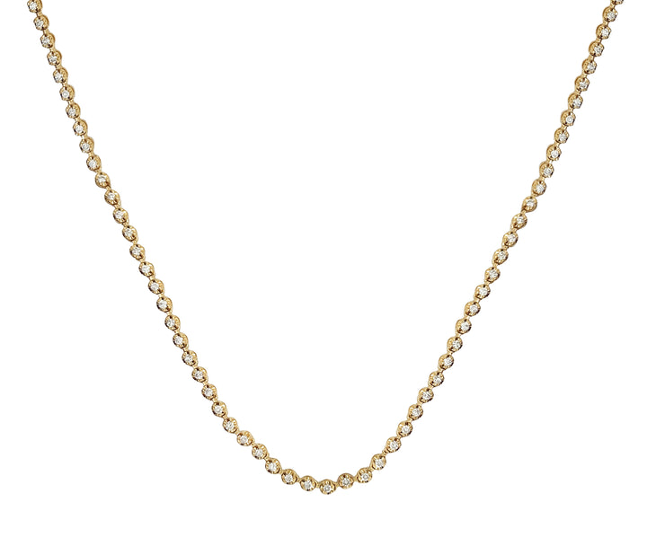 18kt Yellow Gold Diamond Necklace