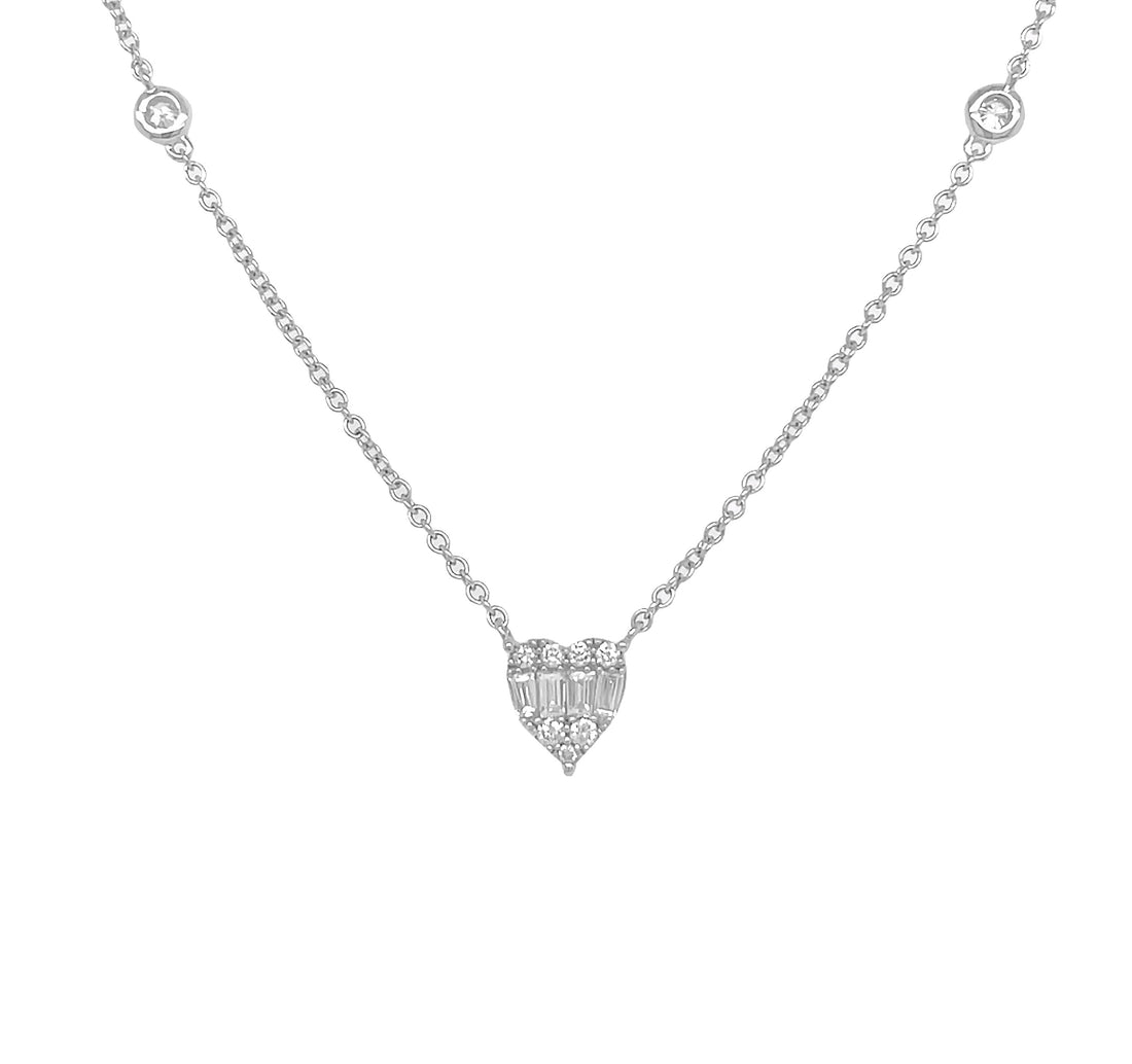 18kt White Gold Diamond Pendant