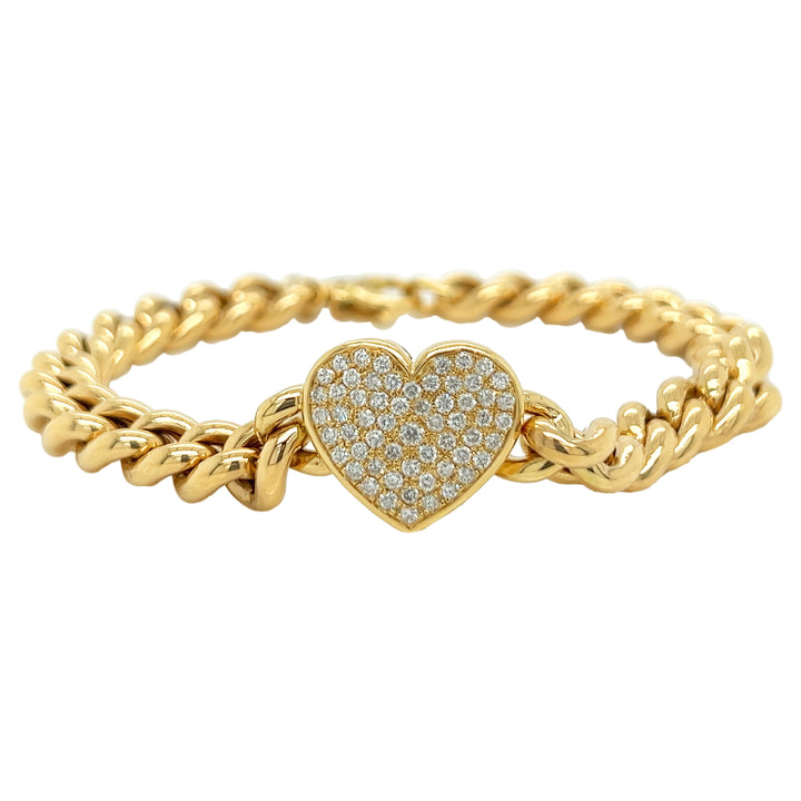 18kt Yellow Gold Diamond Bracelet