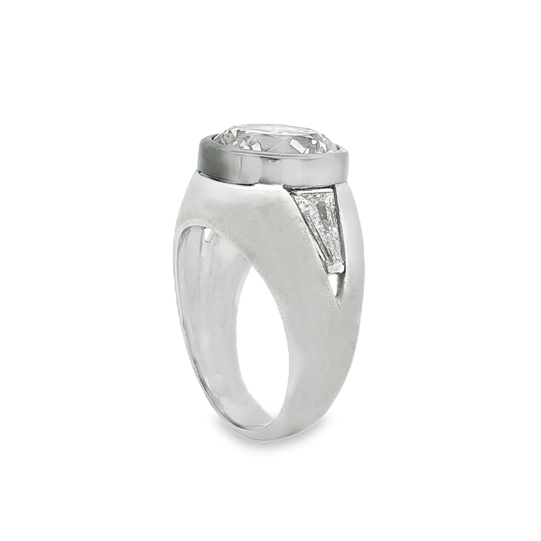 Platinum And 14kt White Gold GIA Certified Diamond Ring