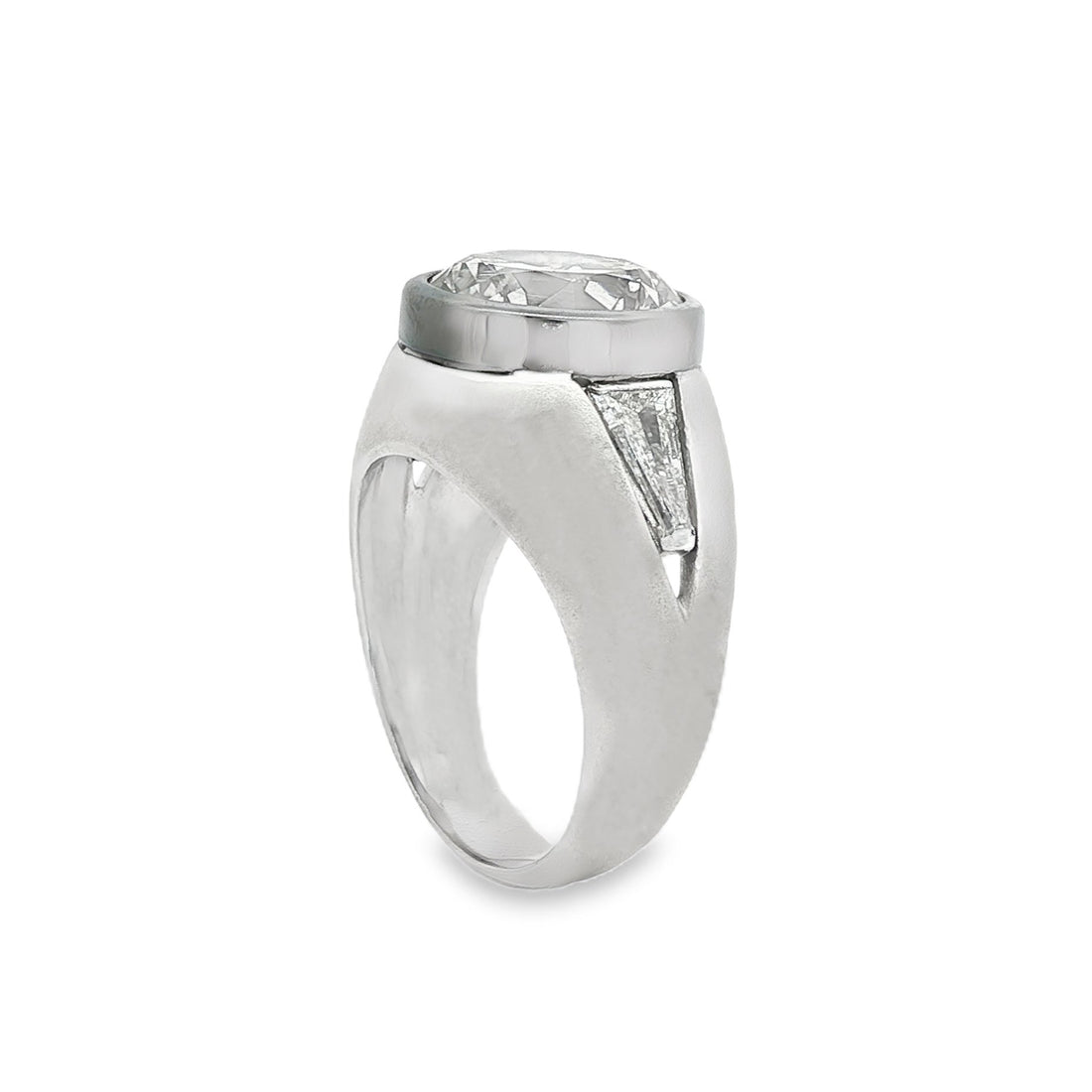 Platinum And 14kt White Gold GIA Certified Diamond Ring