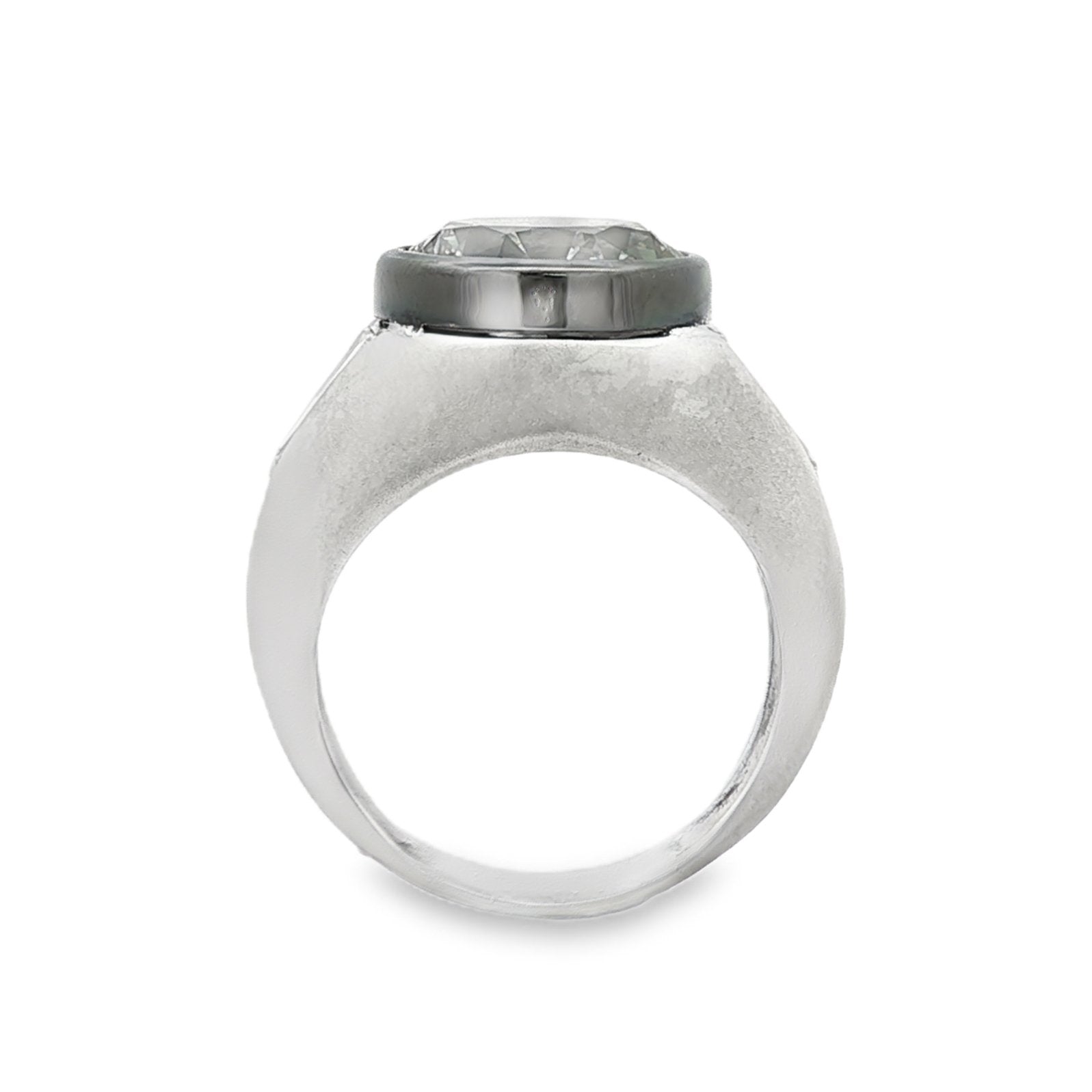 Platinum And 14kt White Gold GIA Certified Diamond Ring
