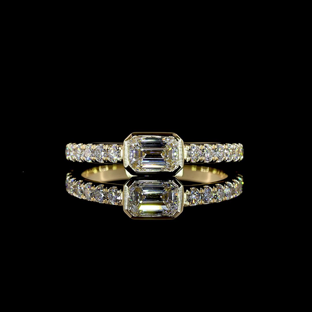 14kt Yellow Gold Lab Diamond Ring