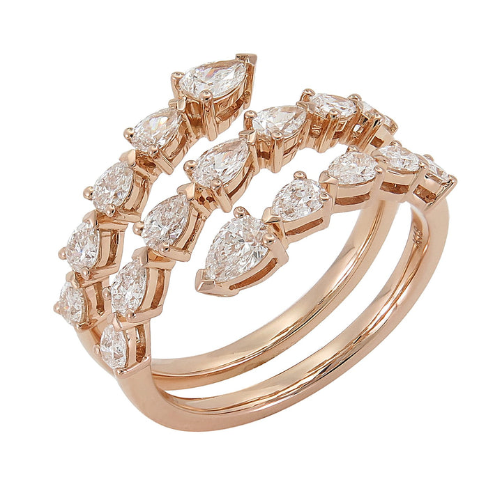 18kt Rose Gold Diamond Ring