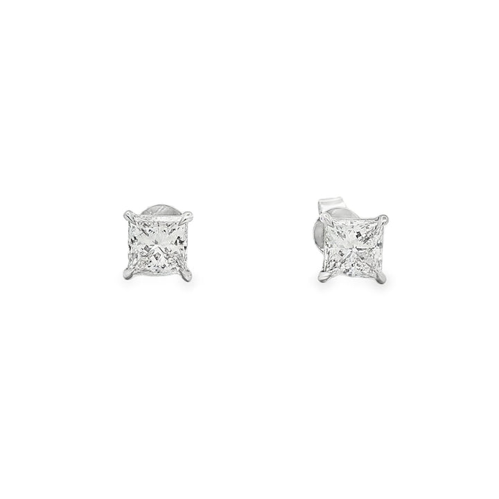 14kt White Gold Lab Diamond Studs
