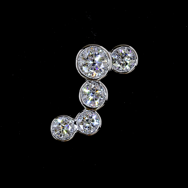 14kt White Gold Lab Diamond Earring