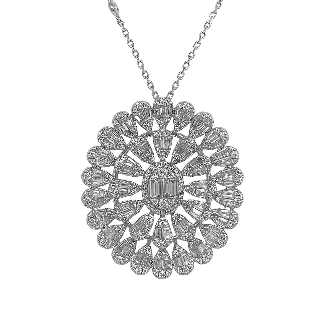 18kt White Gold Diamond Pendant