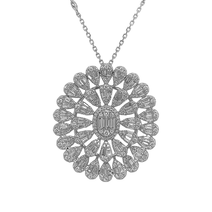 18kt White Gold Diamond Pendant