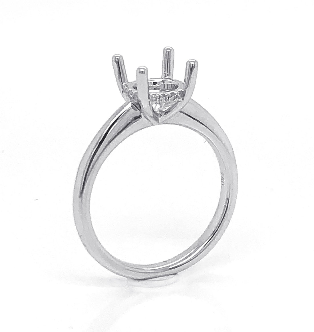 18kt White Gold Diamond Semi Mount