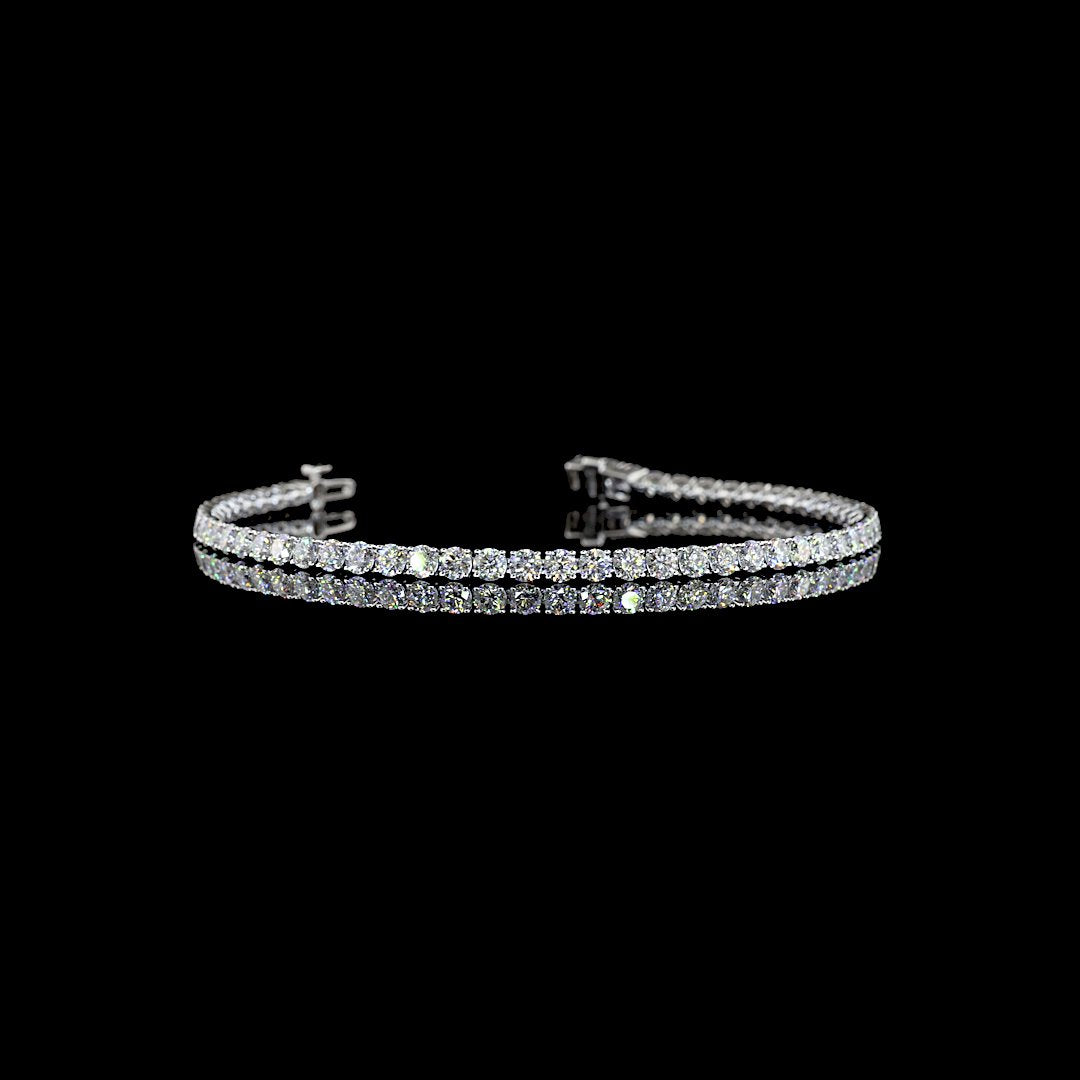 14kt White Gold Lab Diamond Tennis Bracelet