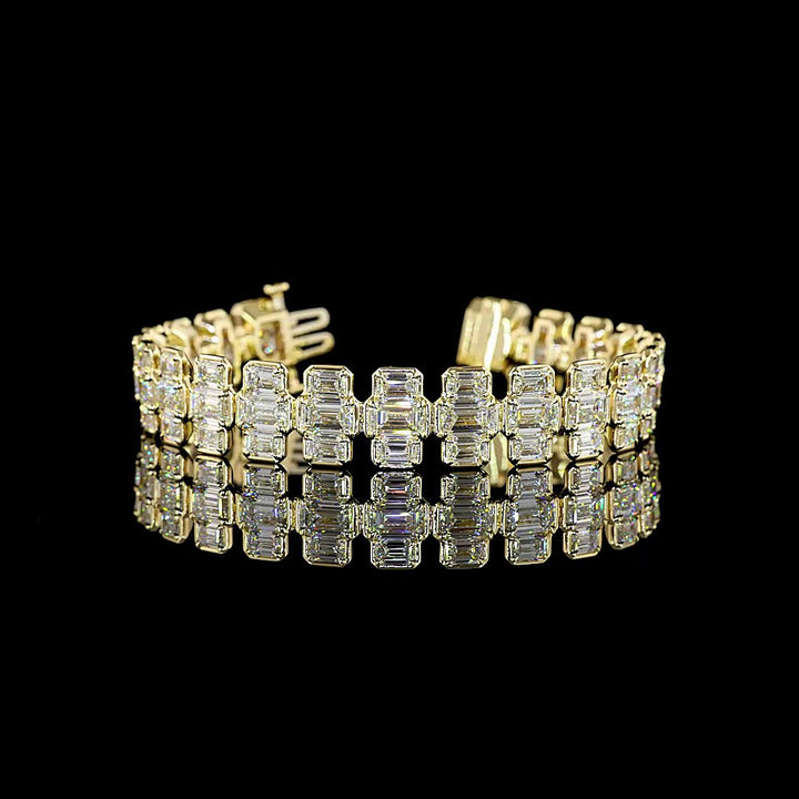14kt Yellow Gold Lab Diamond Tennis Bracelet