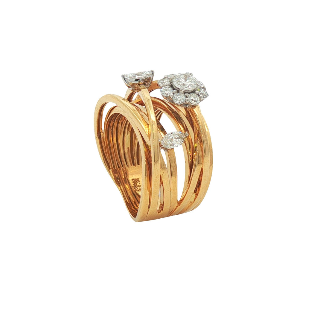 18kt Yellow Gold Diamond Ring