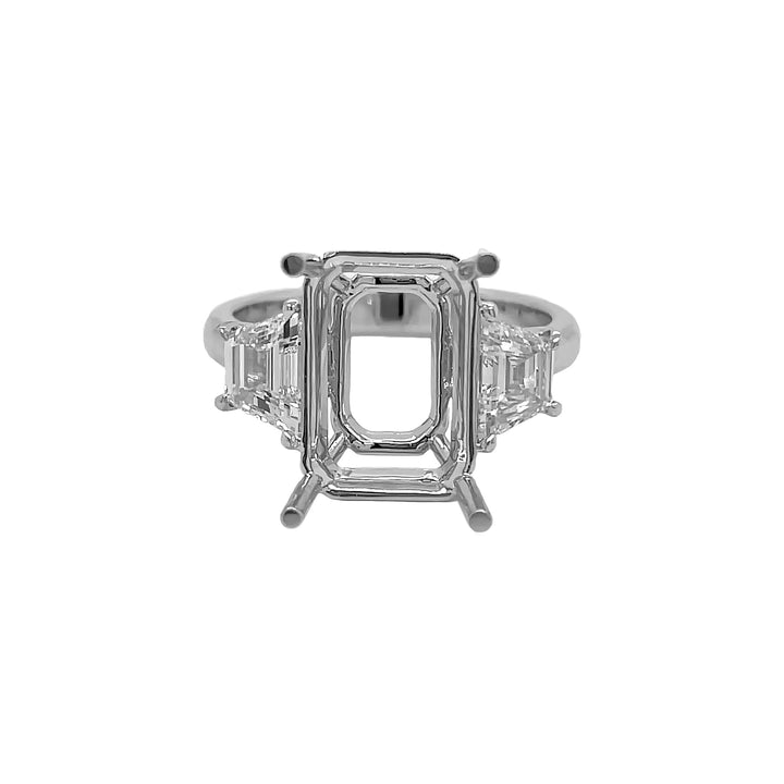 18kt White Gold Lab Diamond Semi-mount