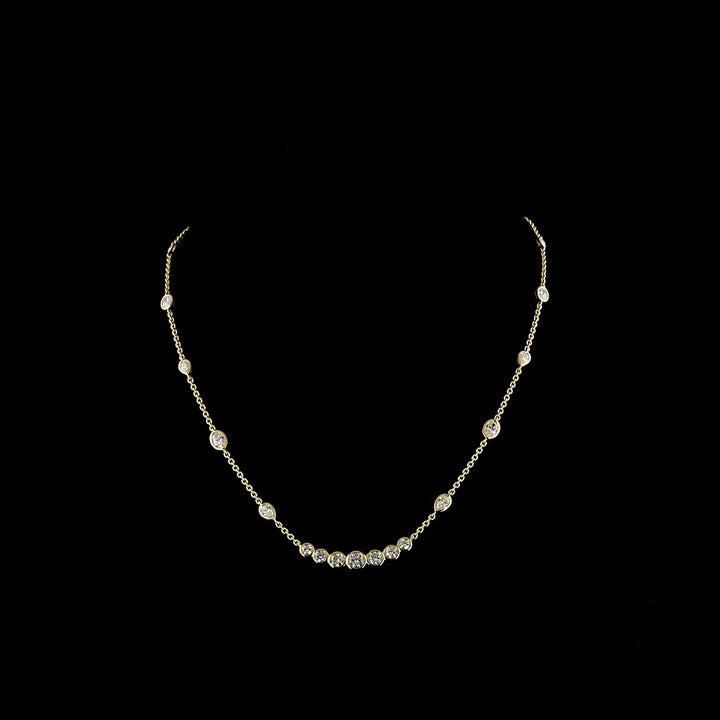 14kt Yellow Gold Lab Diamond Necklace