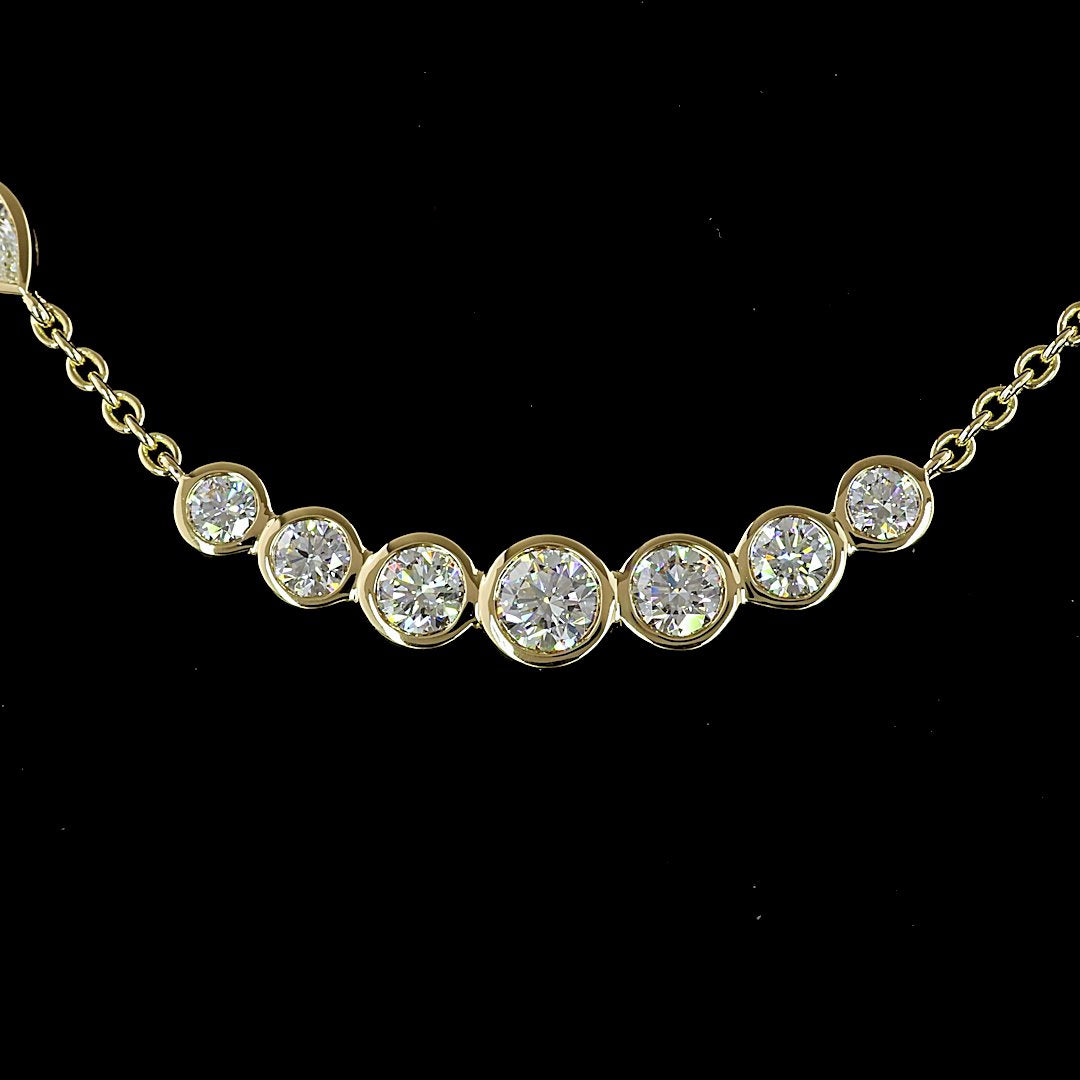 14kt Yellow Gold Lab Diamond Necklace