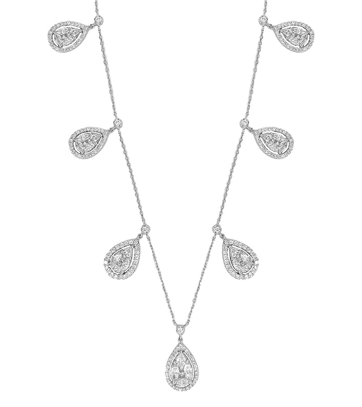 18kt White Gold Diamond Necklace