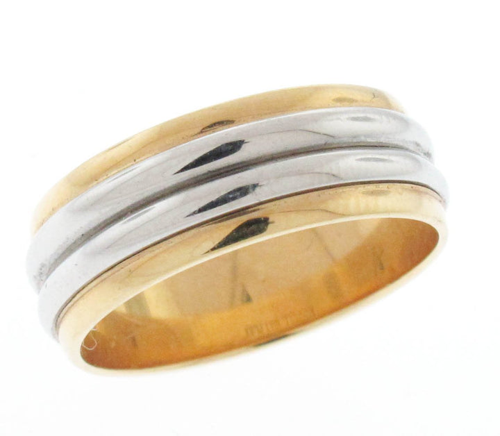 Platinum And 18kt Yellow Gold Wedding Band