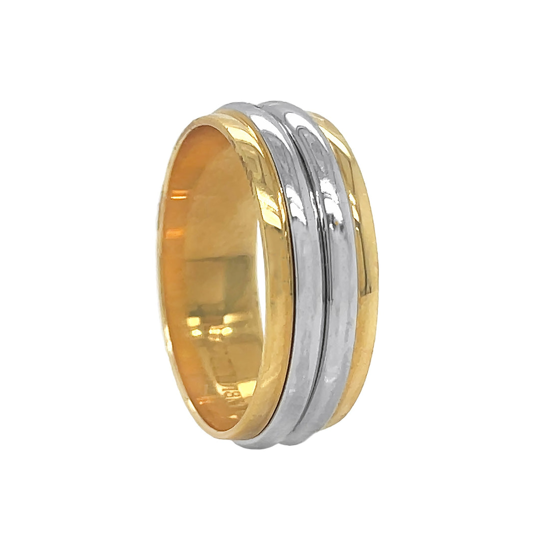 Platinum And 18kt Yellow Gold Wedding Band