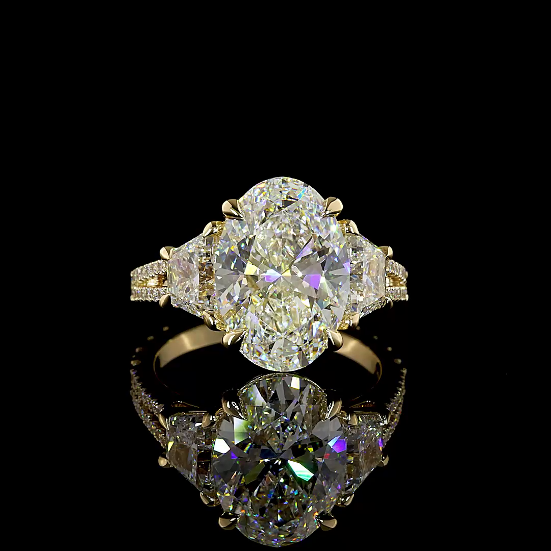 14kt Yellow Gold Lab Diamond Ring